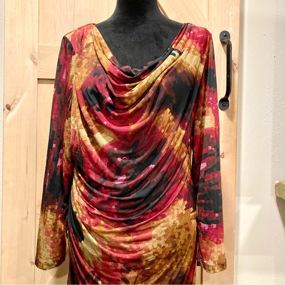 Coldwater Creek Multicolor Women's Dress Long Sleeve L 14-16 - Picture 4 of 13